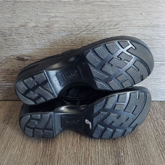 B.O.C Born Concept Black Herringbone Margaret Leather Clogs - 8.5 - Picture 8 of 10